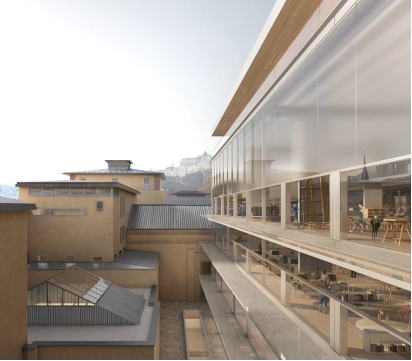 Visualisierung des Salzburger Projekts vom Wiener Architekturbüro Jabornegg und Pállfy 