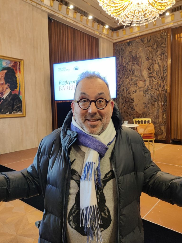 Barrie Kosky im Mahler Saal der Wiener Staatsoper